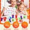 Motiskyy 72 Pcs Number and Alphabet Stamps Letter Stamps for Boys and Girls Number Stamps Self Inking ABC Stamps for Classroom Rewards Birthday Party Supplies