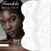 24 Sheet Christmas Temporary Tattoos Silver Glitter Freckles Face Tattoo Sparkle Makeup Patches Waterproof Face Glitter Speckles Patches for Women