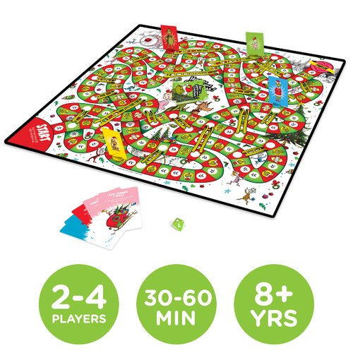 AQUARIUS Grinchmas Journey Board Game - Fun for Kids & Adults - Officially Licensed Dr Seuss Merchandise & Collectibles