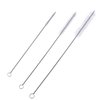 Honbay Straw Cleaner Brushes, nylon bristles stainless steel handle, Nylon Skinny Pipe Tube Cleaner - 20 Piece Value Pack - 6 mm bristles x 7" 175mm long