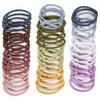 Sderoq 50PCS Womens Elastics Hair Tie, 4mm Colorful Ponytail Holders Hair Bands for Medium to Thick Hair, Curly Hair