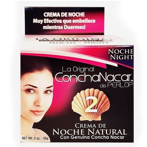 ConchaNacar De Perlop Night Cream #2. Natural Skin Moisturizer and Rejuvenator. Anti-Aging Treatment. 2 Oz / 56 g. Pack of 3