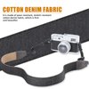 Black Camera Strap, 1.5" Wide Pure Soft Camera Straps, Adjustable Vintage Universal Neck & Shoulder Strap for All DSLR Cameras