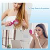 ONLYFU 18 Pcs Folding Travel Mirror Hair Brushes Round Folding Pocket Hair Brush Mini Portable Compact Hair Brush with Mirror for Women Girls