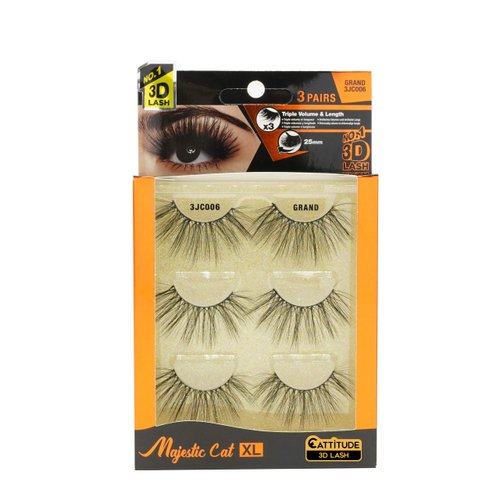 Majestic Cat 25mm 3D Lashes - 3 pack