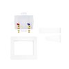 Eastman 60260 Center Drain Washing Machine Outlet Box, 1/2 inch, White, 1/2 in. Expansion PEX Connection