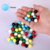 Laviesto 9/16 in Game Replacement Marbles,60pcs Solid Color Game Balls for Chinese Checkers,Aggravation Game,Marble Run,Marble Games(6 Colors)