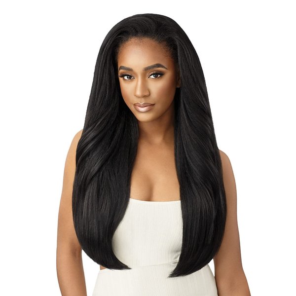 Outre New Half Wig Cap Lays Flat Quick Weave NEESHA H303 (1B)