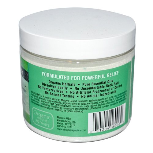 Abra Muscle Therapy Sea Salt Bath, Eucalyptus & Rosemary, 1 Pound