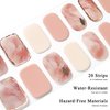 Drizzle Semi Cured Gel Nail Strips, Real Nail Polish Art Stickers (UV/LED Light Required), Glossy, Solid,Color,Full Nail Wraps Long Lasting Waterproof, Nail Strips Decal for Women (Pillow Talk)