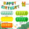 Dinosaur Birthday Party Supplies, Dinosaur Party Decorations Dinosaur 3 Year Old Foil Balloons for Boys and Girls,Include Balloons, Foil Balloons,Banner,Cake Topper
