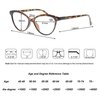 MODFANS Women Reading Glasses 1.5 4 Pack Fashion Colors Cat Eye Readers for Ladies Compact Spring Hinge Lightweight Frame Includes Pocket