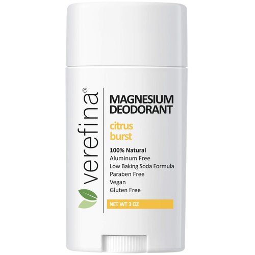 Verefina Aluminum Free Deodorant For Men & Women | All Natural | Hypoallergenic | Paraben Free | Non Toxic | Cruelty Free | Vegan | Natural Deodorant For Sensitive Skin | 3 Oz Stick