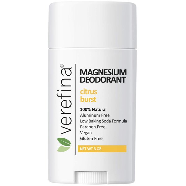Verefina Aluminum Free Deodorant For Men & Women | All Natural | Hypoallergenic | Paraben Free | Non Toxic | Cruelty Free | Vegan | Natural Deodorant For Sensitive Skin | 3 Oz Stick