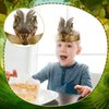 Gersoniel 24 Pcs Dinosaur Birthday Party Hats, Favors, Headbands, and Paper Crowns for Kids - Realistic Dinosaur Theme Decoration