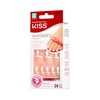 KISS Everlasting, Press On Toenails, Nail Glue Included, Limitless', French, Short Size, Squoval Shape, Includes 24 Nails, 2g Glue, 1 Manicure Stick, 1 Mini file