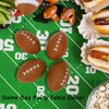 GIFTEXPRESS 6-Pack 5" Foam Football Stress Balls, Sport Balls, Superbowl Decoration Party Favor, Football Themed Party Supplies