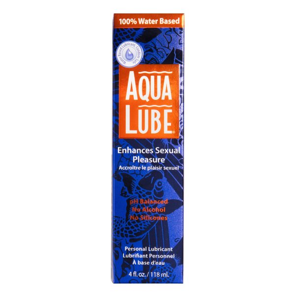 Aqua Lube | Personal 100% Water Based Lubricant | Silky & Smooth | Gentle Long-Lasting PH Balanced Formula | for Men and Women | 2 Fl Oz