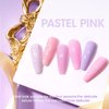 Gellen Gel Nail Polish Set, 6 Colors Pastel Pink Gel Polish Purple Nail Polish Set, Soak Off UV Gel Manicure DIY Home Salon Nail Art Valentines Gifts
