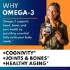 Triple Strength Omega 3 Fish Oil 3750 mg - EPA & DHA - Over 3000mg Omega-3 Fatty Acids - 1350mg EPA + 900mg DHA - Best Essential Fatty Acids, Burpless Fish Oil - 90 Count