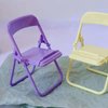 5Pcs Simulation Mini Folding Back Small Chair Model Dollhouse Folding Chair Accessories Doll House Miniature Plastic Furniture Accessories Scene Props for Micro Landscape Dollhouse Furniture