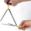 Aliotech Superior Sound Quality Musical Steel Triangle Percussion Instrument With Striker (4 Inch)