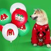 Zomiboo 60 Pcs Christmas Ugly Sweater Balloons 12 Inch Red Green White Xmas Latex Balloons for Lets Ugly Sweater Christmas Party Supplies Christmas Themed Party Winter Decorations