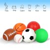GSE Games & Sports Expert 6 Pack Sports Balls with Pump & Mesh Bag, Included 5" Basketball, 5" Volleyball, 5" Soccer Ball, 5" Playground Ball, 6.5" Football & 2.75" Baseball