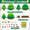 WATINC 30Pcs Christmas Tree Craft Kits, Make Your Own Christmas Tree Craft Art for Party Favors Decoration, DIY Winter Xmas Craft Kit Supplies Home School Classroom Fun Activities for Kids