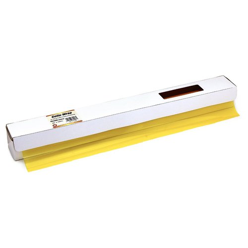 Hygloss Products Cellophane Roll – Cello Wrap in Easy Cutter Box for Crafts, Gifts, and Baskets - 20 Inches x 100 Feet - Yellow