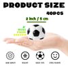 40 Pcs Soccer Squeeze Balls,2" Mini Foam Soccer,Pressure Relieving Health Balls for Kids,Classroom,Party Favors,School,Reward,Bag Gift,Party Fillers,Ball Games