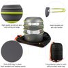 G4Free 2/4/13 PCS Camping Cookware Mess Kit Hiking Backpacking Picnic Cooking Bowl Non Stick Pot Knife Spoon Set (4PCS)