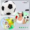 Conagel 2 Pack Plush Soccer Ball Pillow Stuffed Toy Soccer Ball Soft Plush Soccerball Sports Throw Pillows for Home Room Bedroom Sofa Decoration Sport Theme Birthday Party Supplies