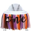 ZAIBIANHAO Spooky One High Chair Banner – Little Boo Is One First Birthday Decorations, Halloween Ghost High Chair Banner, Groovy Garland Spooky One Birthday Decorations Girl Party Supplies (spooky banner)