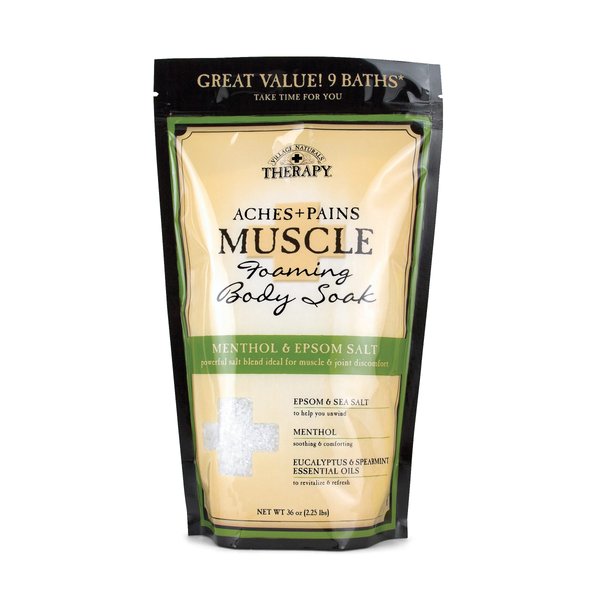 Village Naturals Bath Soak Muscle 2-in-1 Epsom Salt 36 Ounce Bag (1064ml)