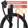 Bates- SAE Battery Connector, 2 Pack, 2 FT, SAE to O Ring Terminal Harness, 2 Pin Battery Connector, SAE Connector, Battery Quick Connect, SAE Extension Cable, Battery Cable Connector, SAE Adapter