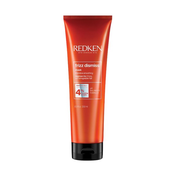 Redken Frizz Dismiss Mask Intense Smoothing Treatment | For Unruly Hair | Ultra Hydrating Smoothing Hair Mask | Sulfate Free | 8.5 Fl Oz (Pack of 1)