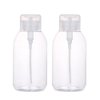 2Pcs 500ml (16.9oz) Nail Polish Remover Pump Bottle Dispenser Empty Push Down Pump Dispenser Bottle with Flip Top Cap for Nail Polish and Makeup Remover, Clear