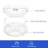 URALFA 2-Pack Lazy Susan Cabinet Organizer, Plastic Rotating Round Lazy Susan Turntable for Pantry, Countertop, Table, Fridge, 10.5 Inch