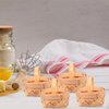Cabilock 12pcs Mini Dollhouse Miniature Basket - Mini Woven with Handle Baskets Miniature Food Dollhouse Accessories for Props Model Party Favors Crafts Decor