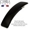 Camila Paris CP1476 French Hair Barrette Clip for Girls, Rubberized Automatic Clasp Strong Hold Grip Hair Clips for Women, No Slip and Durable Styling Girls Hair Accessories, Made in France