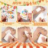HOWAF 4 Sheets Carnival Circus Face Tattoos, Circus Clown Full Face Temporary Tattoos for Carnival Party Clown Costume Accessories, Circus Party Carnival Temporary Tattoos Carnival Tattoos for Kids