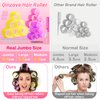 41 Pcs Jumbo Hair Curlers Rollers with Clips Big Hair Rollers with 3 Sizes 64mm 55mm 48mm, Self Grip Hair Roller for Long Medium Short Thick Thin Bangs Volume, Hair Roller with Comb Braid Tool