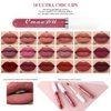 BONNIE CHOICE 18Pcs Matte Liquid Lipstick Set, Waterproof Long Lasting Non-Stick Cup Nude Lipstick Dark Red Lipstick for Women 24 Hour High Pigmented Lip Gloss Set Christmas Gift Sets for Women