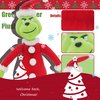 TXDRRA Christmas Santa Plush Toys Green Monster Plush Doll, for Boys and Girls, Christmas Decorations