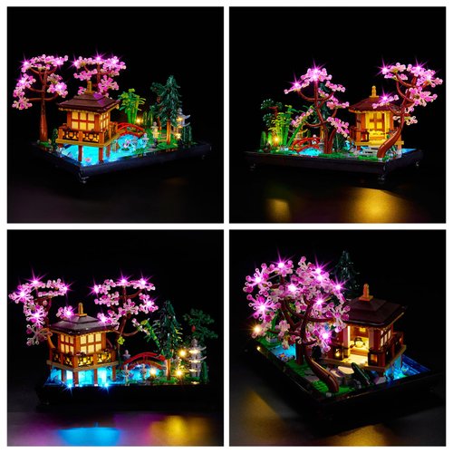 Kyglaring LED Lighting Kit for Lego Icons Tranquil Garden 10315 Set (No Model) - Light Set Compatible with 10315 Creative Building Kit - Without Lego Set(Classic Version)