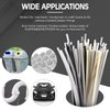 Saintrygo 78 Pieces Plastic Welding Rods, PU PP ABS PE TPO PA PC 7 Types of Plastic Welding Repair Rods Strips Common Plastic Welding Rods Kit for Car Bumpers Daily Plastic Repair, 7.9 Inch