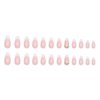 Enppode French Tip Press on Nails Long Fake Nails White Nails Almond Nails for Women 24 PC/Set