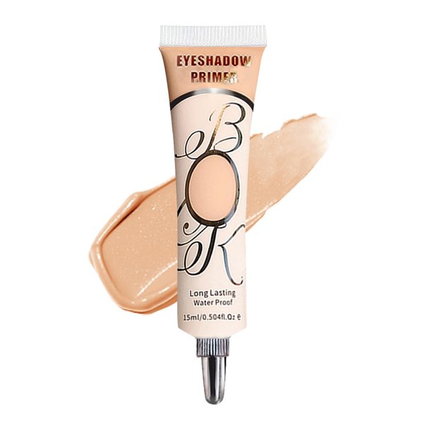 QIUFSSE Eyeshadow Primer Base Medium Matte Eye Primer Evenly Colored Liquid Eyeshadow Primer,Long-lasting Moisture Eye Primer for Mature Eyes-Medium
