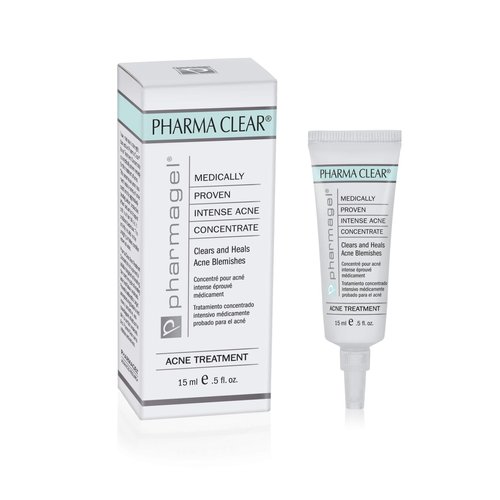 Pharamgel Pharma Clear Acne Treatment for All Skin Types | Spot Removal & Acne Scar Treatment | Clarifies Skin Blemishes & Pore Minimizer – 0.5 fl. oz.